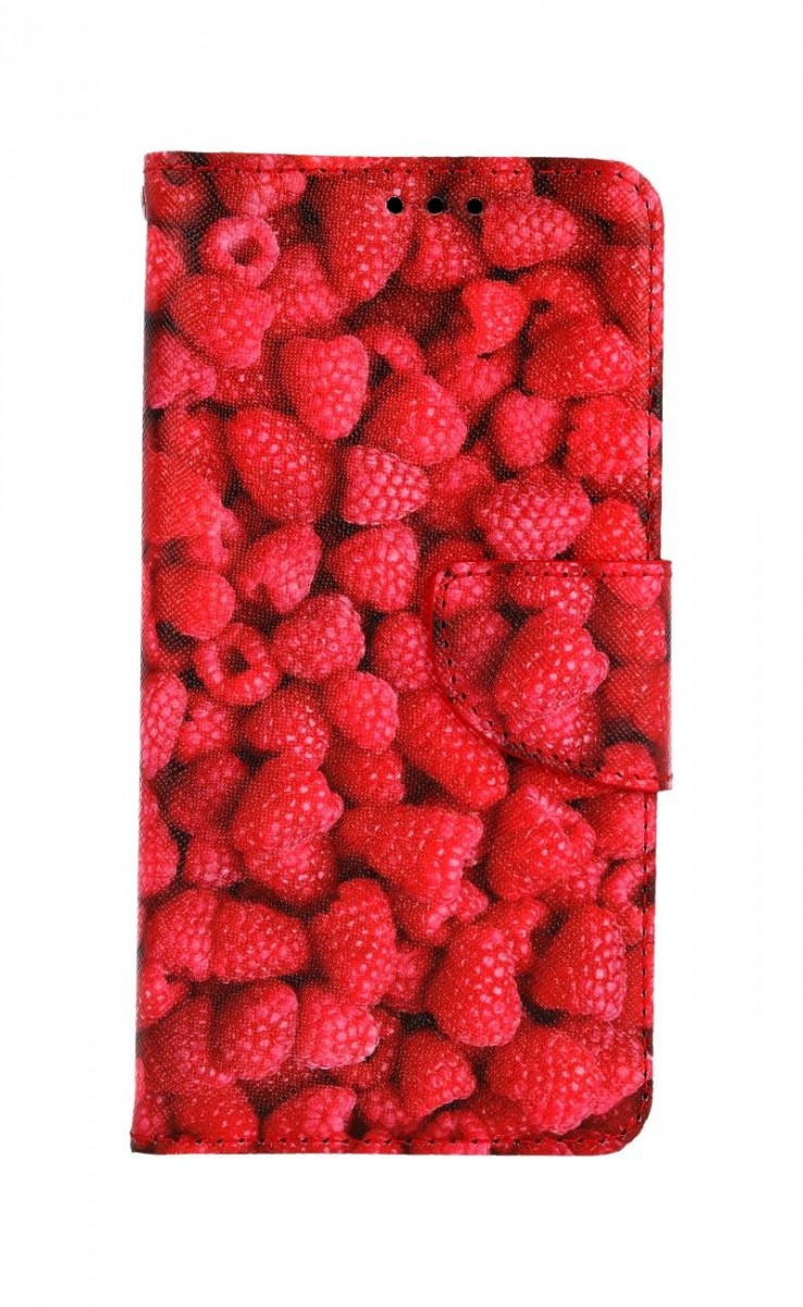 Levně Pouzdro TopQ iPhone 11 knížkové Maliny 63753 (obal neboli kryt na mobil iPhone 11)