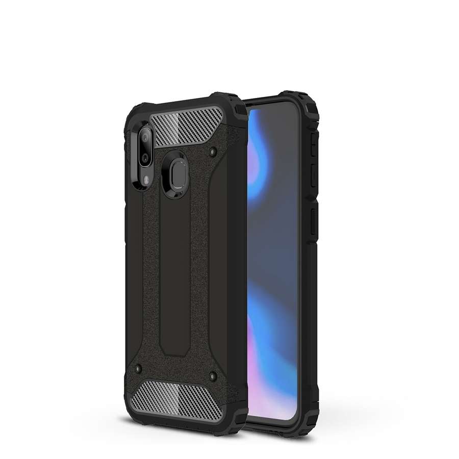 Levně Kryt TopQ Samsung A40 Panzer černý 63904 (pouzdro neboli obal Samsung A40)