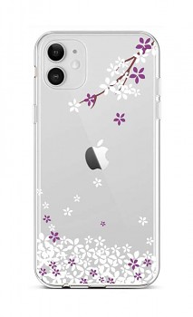 Zadní silikonový kryt na iPhone 12 Květy sakury 