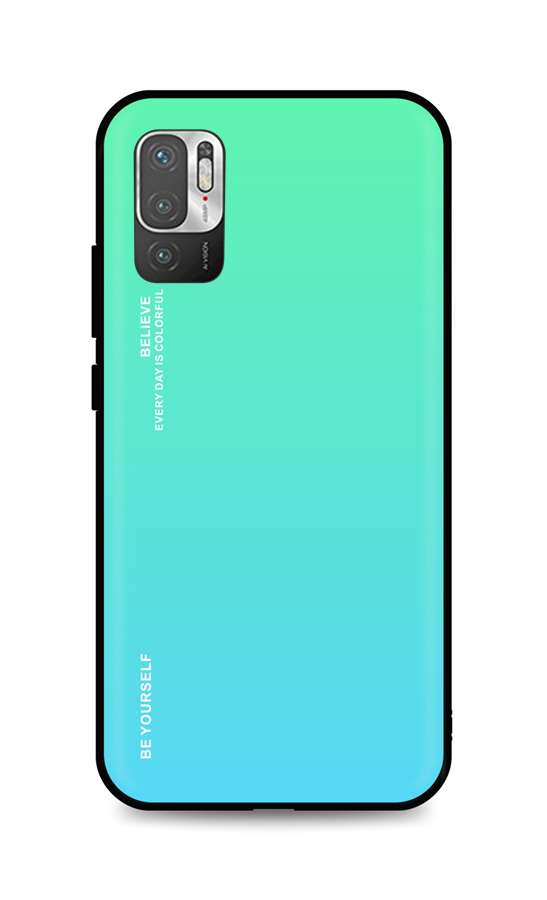 Zadní pevný kryt LUXURY na Xiaomi Redmi Note 10 5G duhový zelený