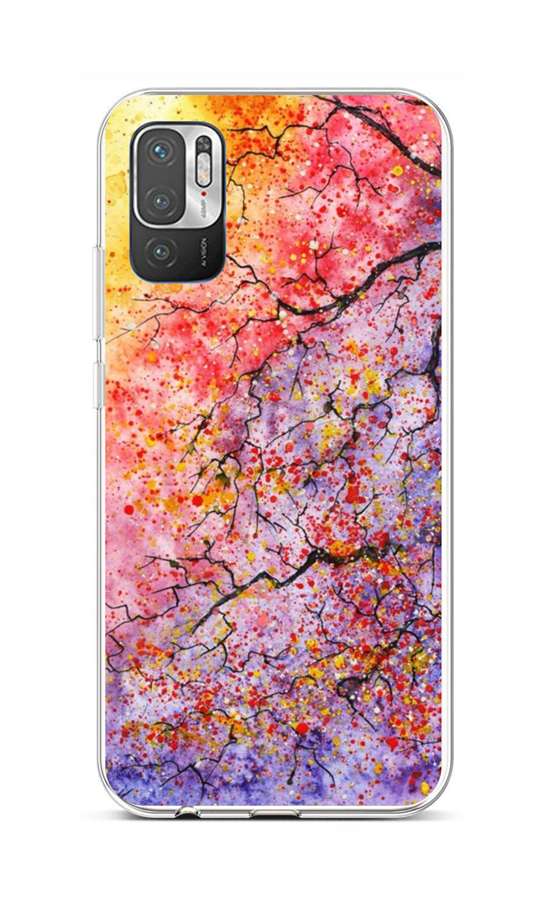 Zadní silikonový kryt na Xiaomi Redmi Note 10 5G Abstract Tree