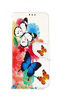 Knížkové pouzdro na Realme 8 Barevné s motýlky