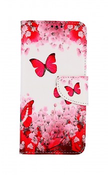 Knížkové pouzdro na Realme 8 Růžoví motýlci