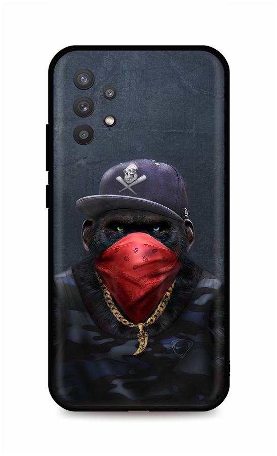 Levně Kryt TopQ Samsung A32 5G silikon Monkey Gangster 64164 (pouzdro neboli obal na mobil Samsung A32 5G)