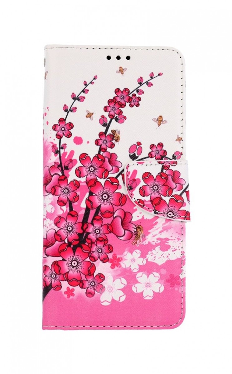 Knížkové pouzdro na Xiaomi Redmi Note 7 Kytičky textil