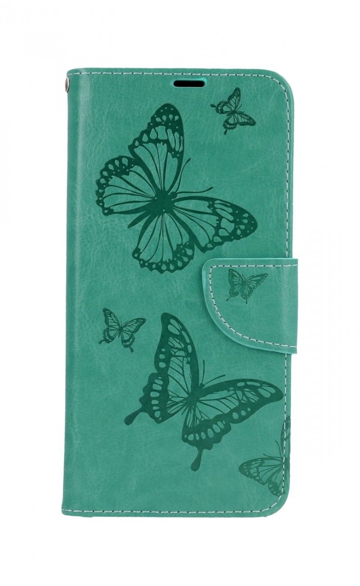 Knížkové pouzdro na Xiaomi Redmi Note 8T Butterfly zelené