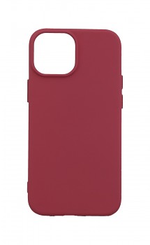Zadní silikonový kryt Basic na iPhone 13 mini vínový