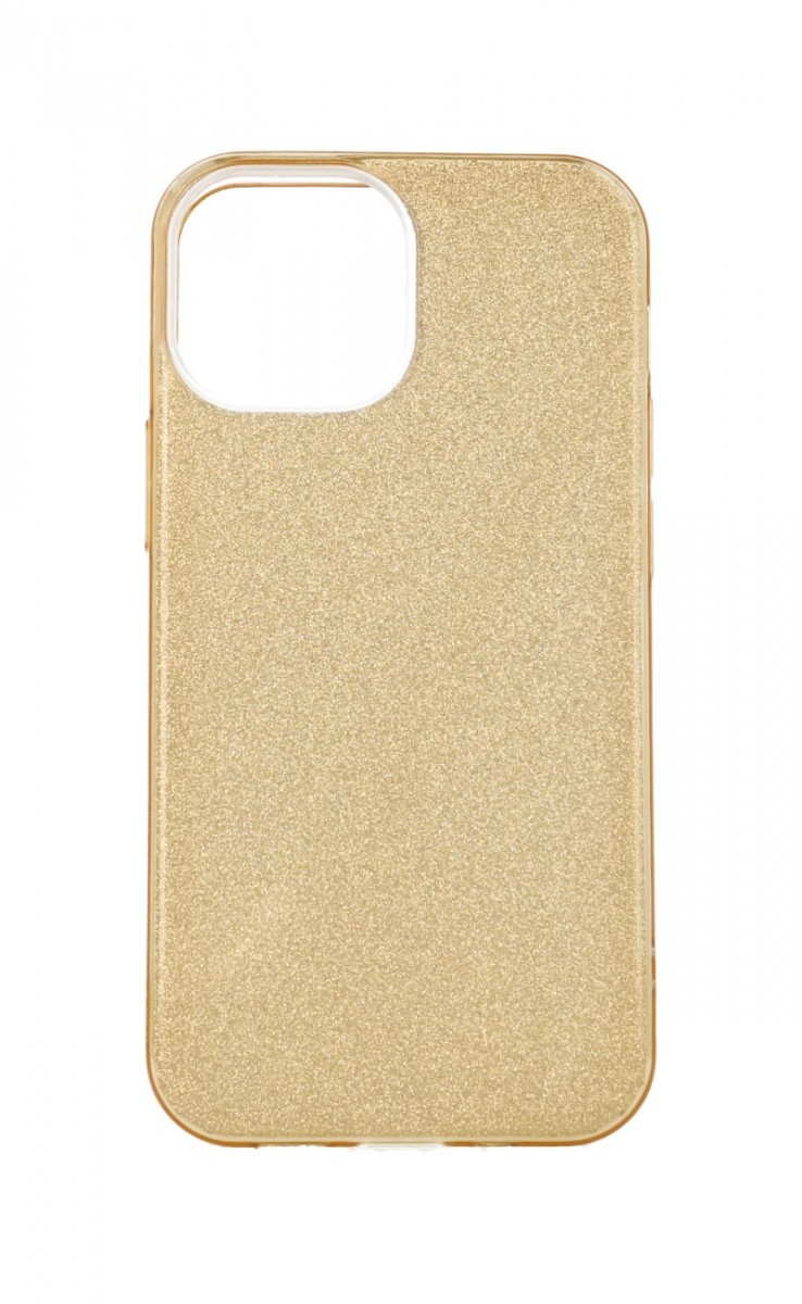 Zadní pevný kryt na iPhone 13 mini glitter zlatý