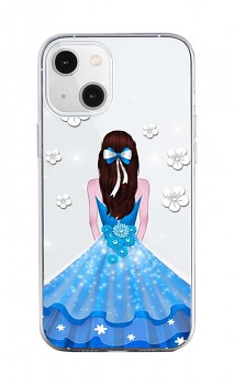 Zadní silikonový kryt na iPhone 13 Blue Princess