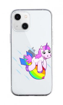 Zadní silikonový kryt na iPhone 13 Flying Unicorn