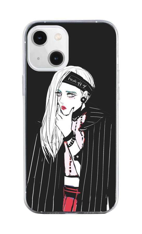 Zadní silikonový kryt na iPhone 13 mini Dark Girl