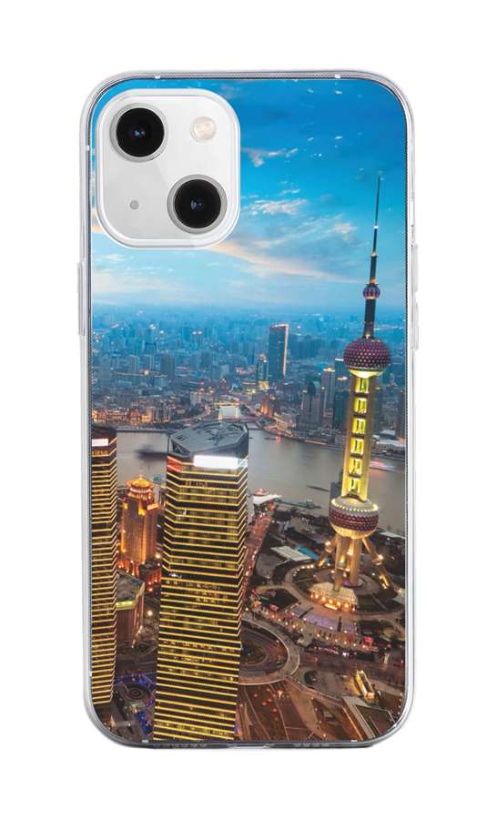 Levně Kryt TopQ iPhone 13 mini silikon City 64686 (pouzdro neboli obal na mobil iPhone 13 mini)