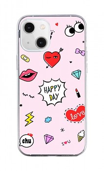 Zadní silikonový kryt na iPhone 13 mini Happy Day