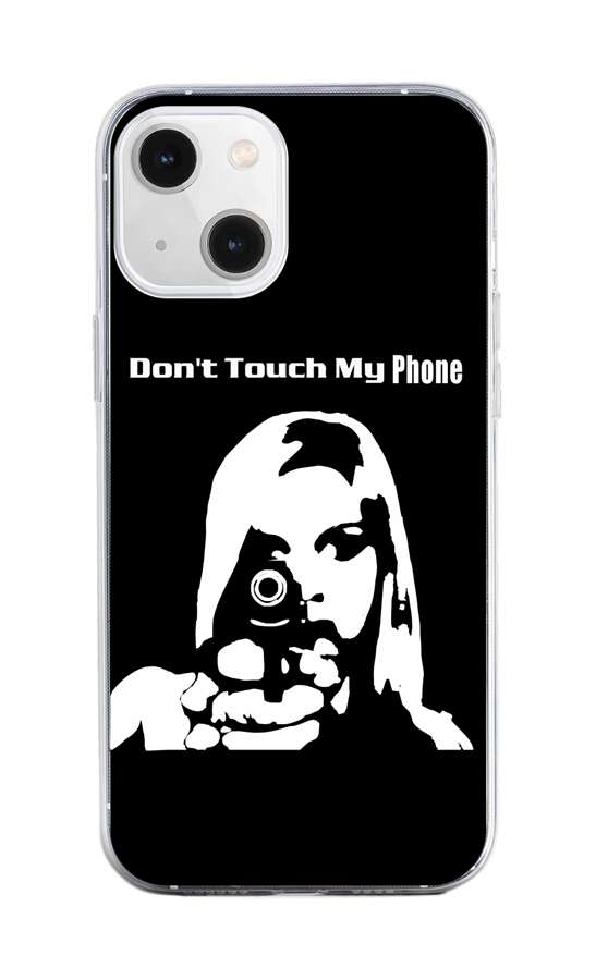 Levně Kryt TopQ iPhone 13 mini silikon Don't Touch Gun 64692 (pouzdro neboli obal na mobil iPhone 13 mini)