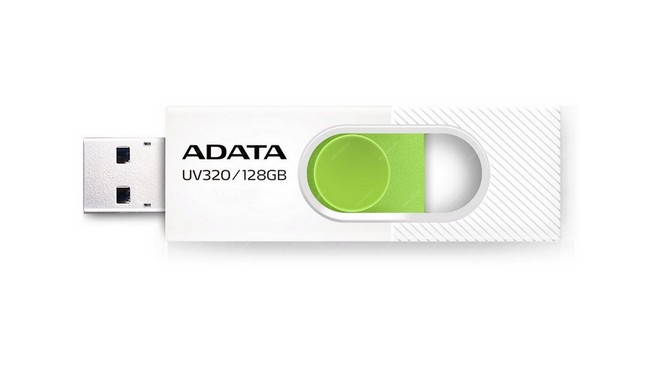 Flash disk ADATA UV320 128GB bílý 64693 | ProMobily.cz