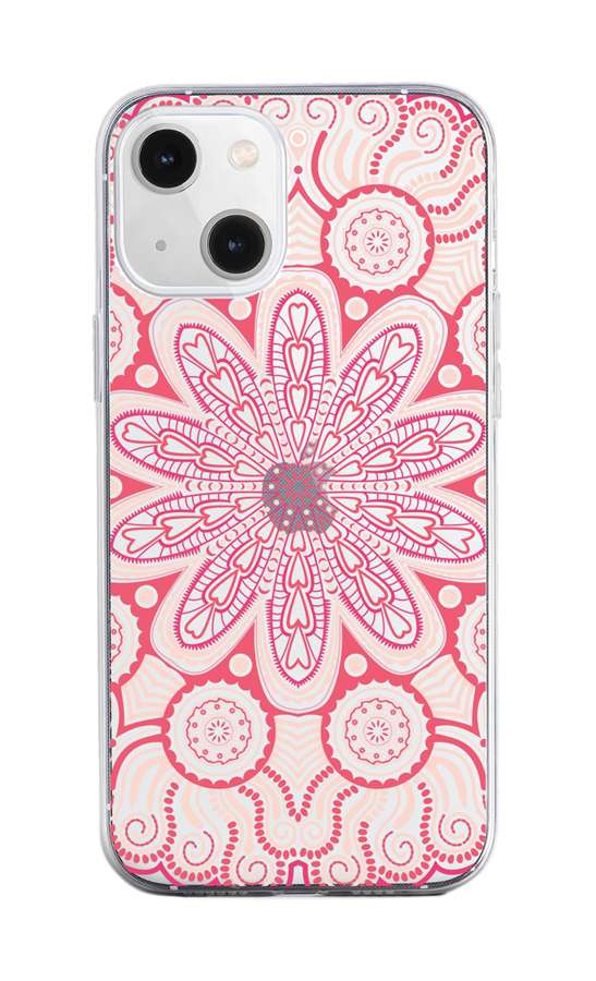 Zadní silikonový kryt na iPhone 13 mini Romantic Mandala