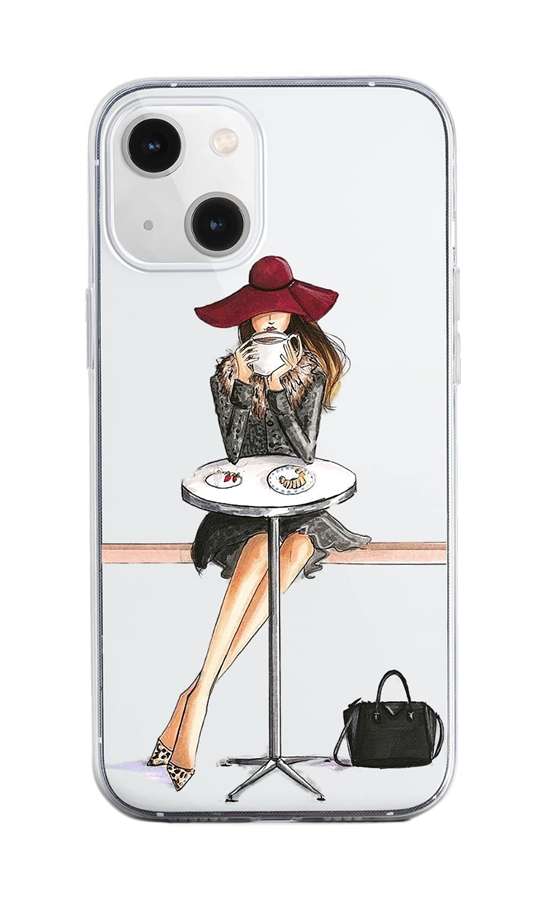 Levně Kryt TopQ iPhone 13 mini silikon Lady 6 64746 (pouzdro neboli obal na mobil iPhone 13 mini)