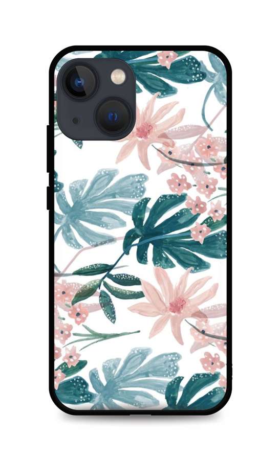 Levně Kryt TopQ LUXURY iPhone 13 mini pevný Monstera 64778 (pouzdro neboli obal na mobil iPhone 13 mini)