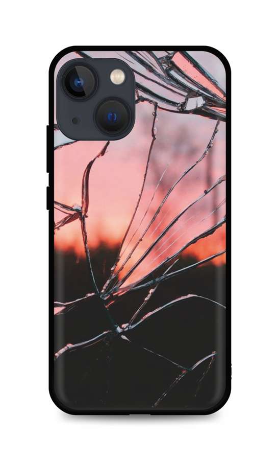 Zadní pevný kryt LUXURY na iPhone 13 mini Pink Broken