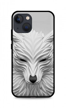 Zadní pevný kryt LUXURY na iPhone 13 mini Bílý vlk