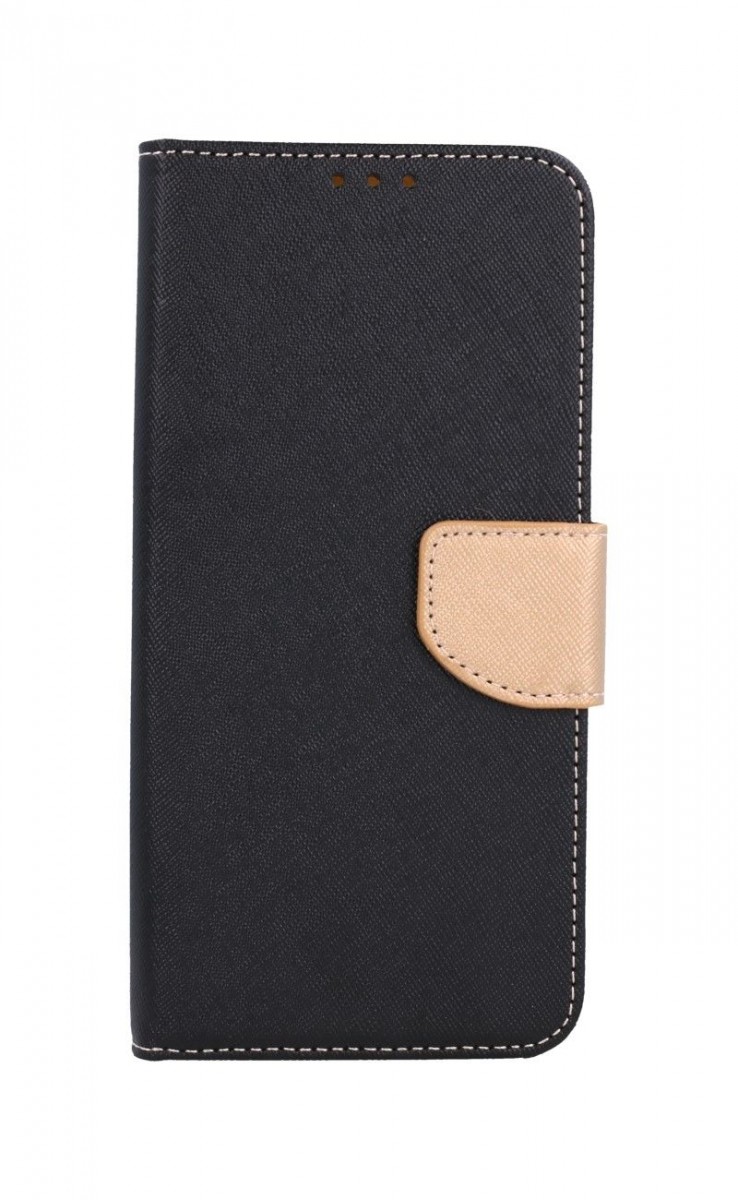 Knížkové pouzdro na Xiaomi Redmi 10 černo-zlaté