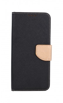 Knížkové pouzdro na Xiaomi Redmi 10 černo-zlaté