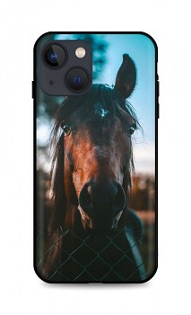 Zadní silikonový kryt DARK na iPhone 13 Horse