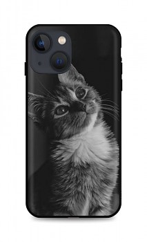 Zadní silikonový kryt DARK na iPhone 13 Cute Cat