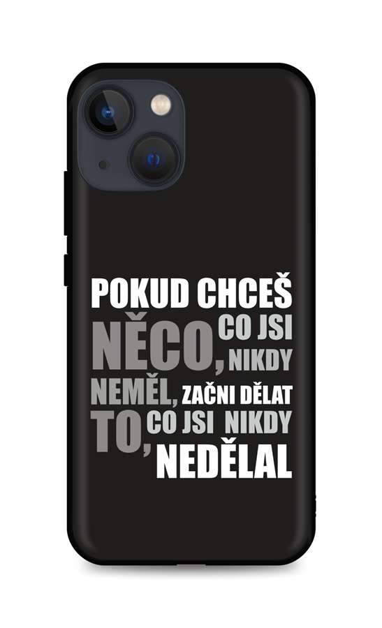 Levně Kryt TopQ iPhone 13 silikon Moto 64921 (pouzdro neboli obal na mobil iPhone 13)