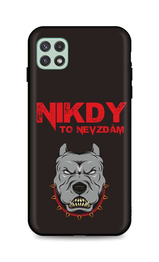 Zadní silikonový kryt DARK na Samsung A22 5G Nikdy to nevzdám