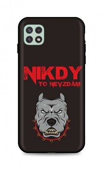 Zadní silikonový kryt DARK na Samsung A22 5G Nikdy to nevzdám