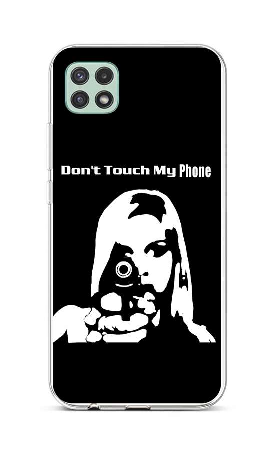 Zadní silikonový kryt na Samsung A22 5G Don't Touch Gun