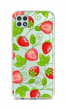 Zadní silikonový kryt na Samsung A22 5G Strawberries
