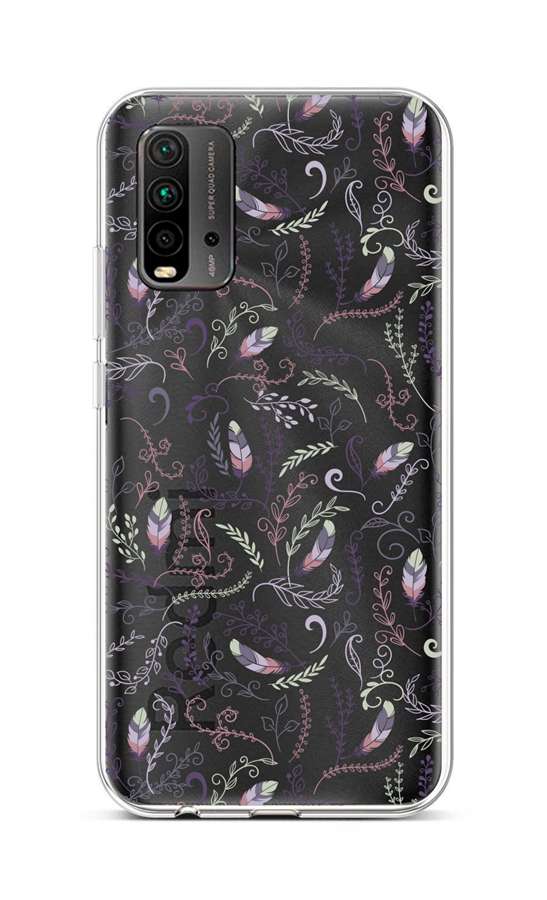 Zadní silikonový kryt na Xiaomi Redmi 9T Peříčka 2
