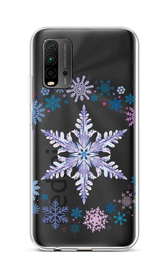 Levně Kryt TopQ Xiaomi Redmi 9T silikon Snowflake 65138 (pouzdro neboli obal na mobil Xiaomi Redmi 9T)
