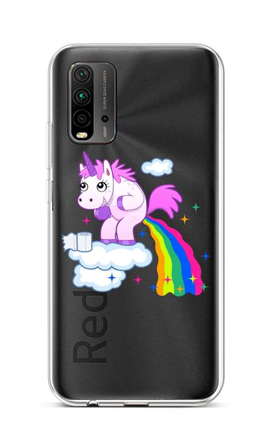 Zadní silikonový kryt na Xiaomi Redmi 9T Rainbow Disaster