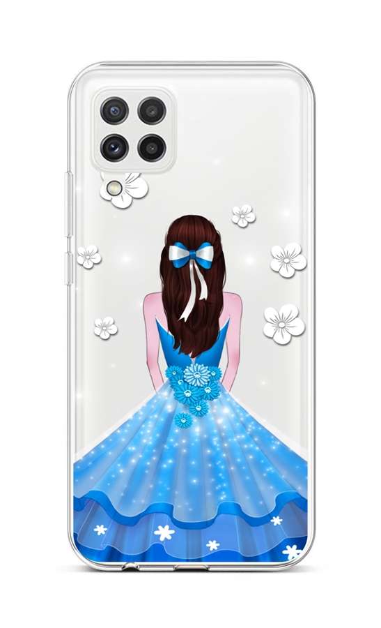 Levně Kryt TopQ Samsung A22 silikon Blue Princess 65153 (pouzdro neboli obal na mobil Samsung A22)