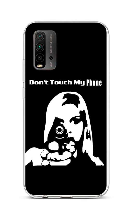 Zadní silikonový kryt na Xiaomi Redmi 9T Don't Touch Gun 