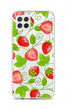 Zadní silikonový kryt na Samsung A22 Strawberries