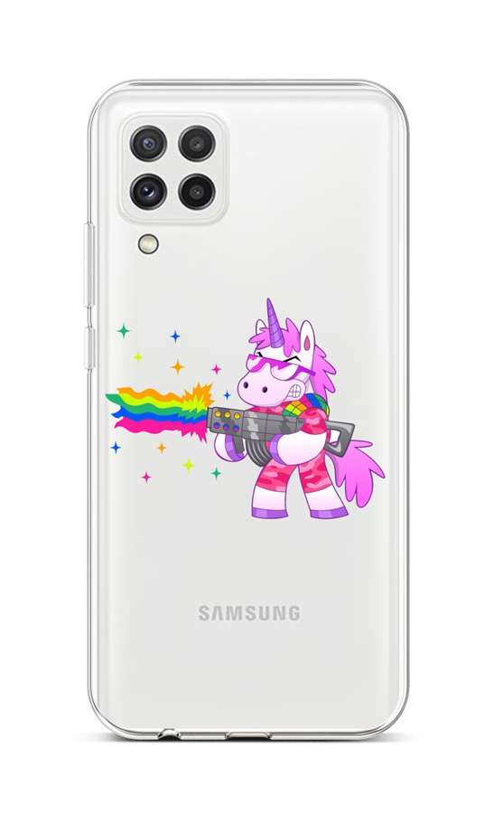 Levně Kryt TopQ Samsung A22 silikon Rainbow Gun 65175 (pouzdro neboli obal na mobil Samsung A22)