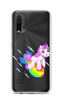 Zadní silikonový kryt na Xiaomi Redmi 9T Flying Unicorn