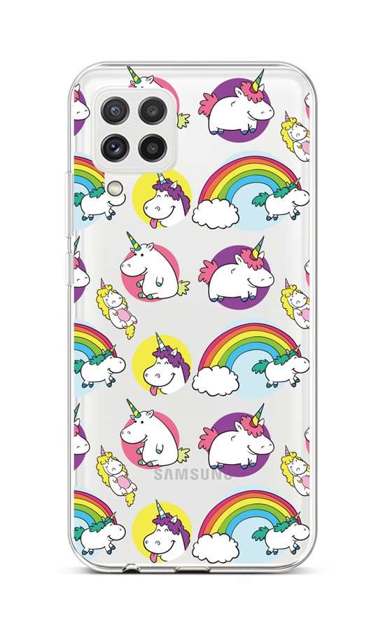 Zadní silikonový kryt na Samsung A22 Chunky Unicorns