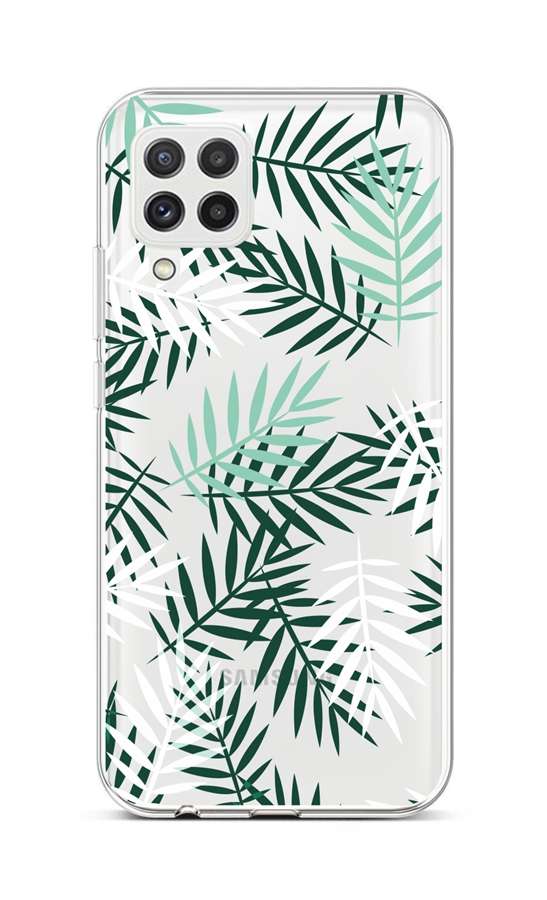 Zadní silikonový kryt na Samsung A22 Listy