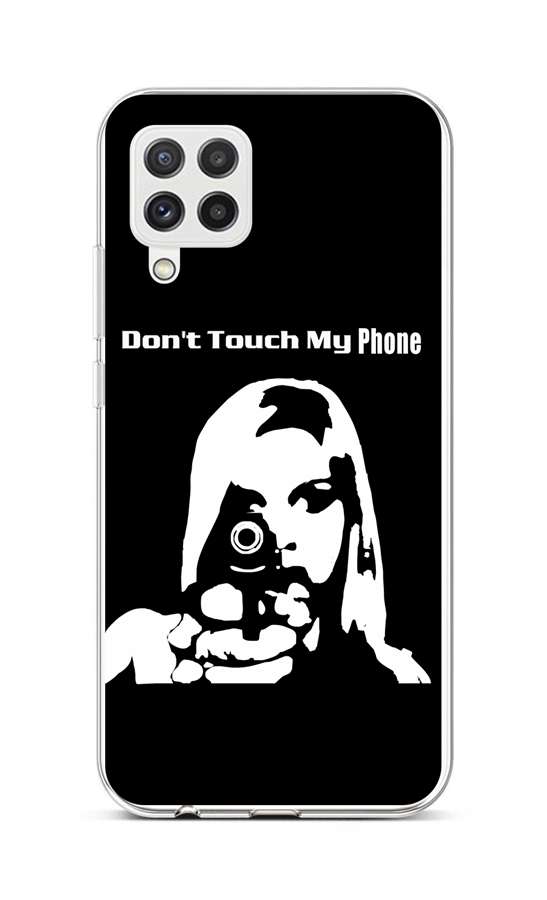 Levně Kryt TopQ Samsung A22 silikon Don't Touch Gun 65202 (pouzdro neboli obal na mobil Samsung A22)
