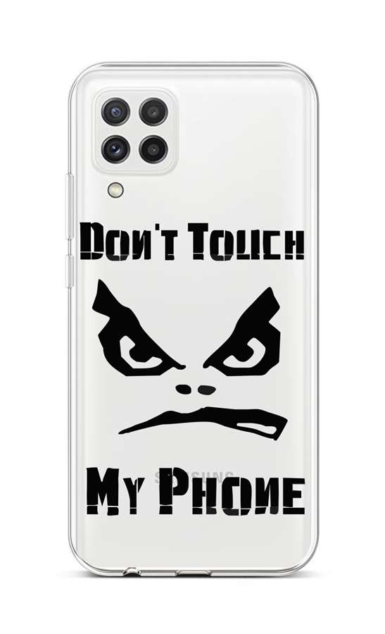 Levně Kryt TopQ Samsung A22 silikon Don't Touch průhledný 65207 (pouzdro neboli obal na mobil Samsung A22)