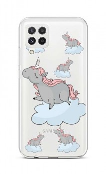Zadní silikonový kryt na Samsung A22 Grey Unicorns
