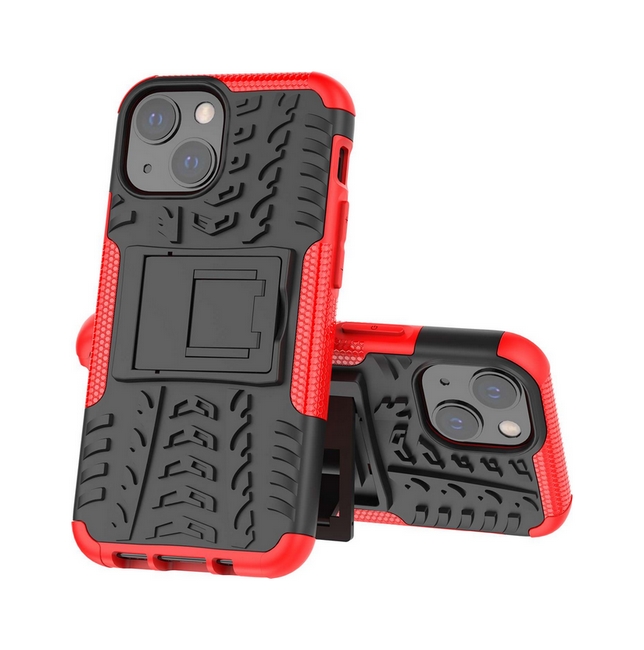Levně Kryt TopQ iPhone 13 ultra odolný červený 65229 (pouzdro neboli obal iPhone 13)