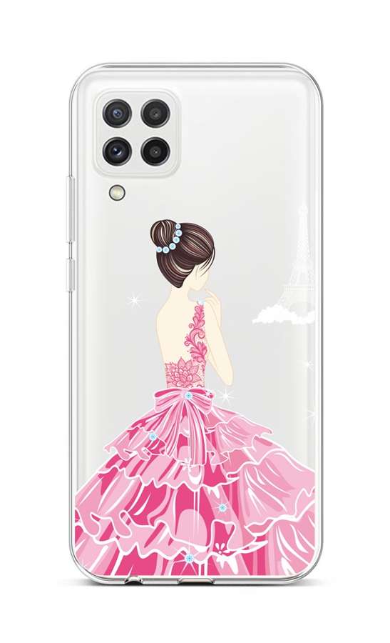 Levně Kryt TopQ Samsung A22 silikon Pink Princess 65230 (pouzdro neboli obal na mobil Samsung A22)