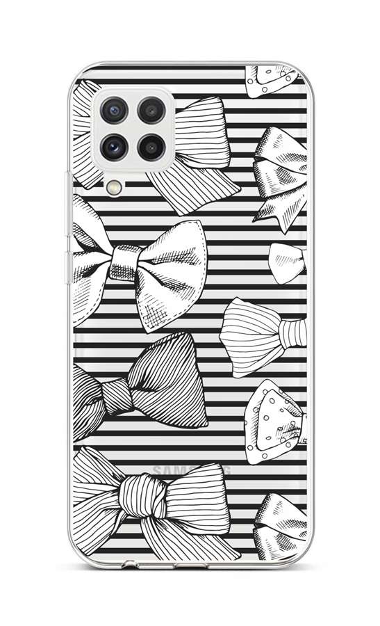Levně Kryt TopQ Samsung A22 silikon Mašličky 65235 (pouzdro neboli obal na mobil Samsung A22)