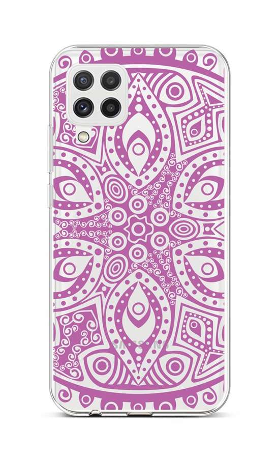 Levně Kryt TopQ Samsung A22 silikon Violet Mandala 65236 (pouzdro neboli obal na mobil Samsung A22)
